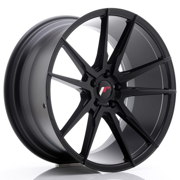 JAPAN RACING JR WHEELS JR21 20X10.0 ET30 5X112 MATT BLACK ALLOY WHEELS