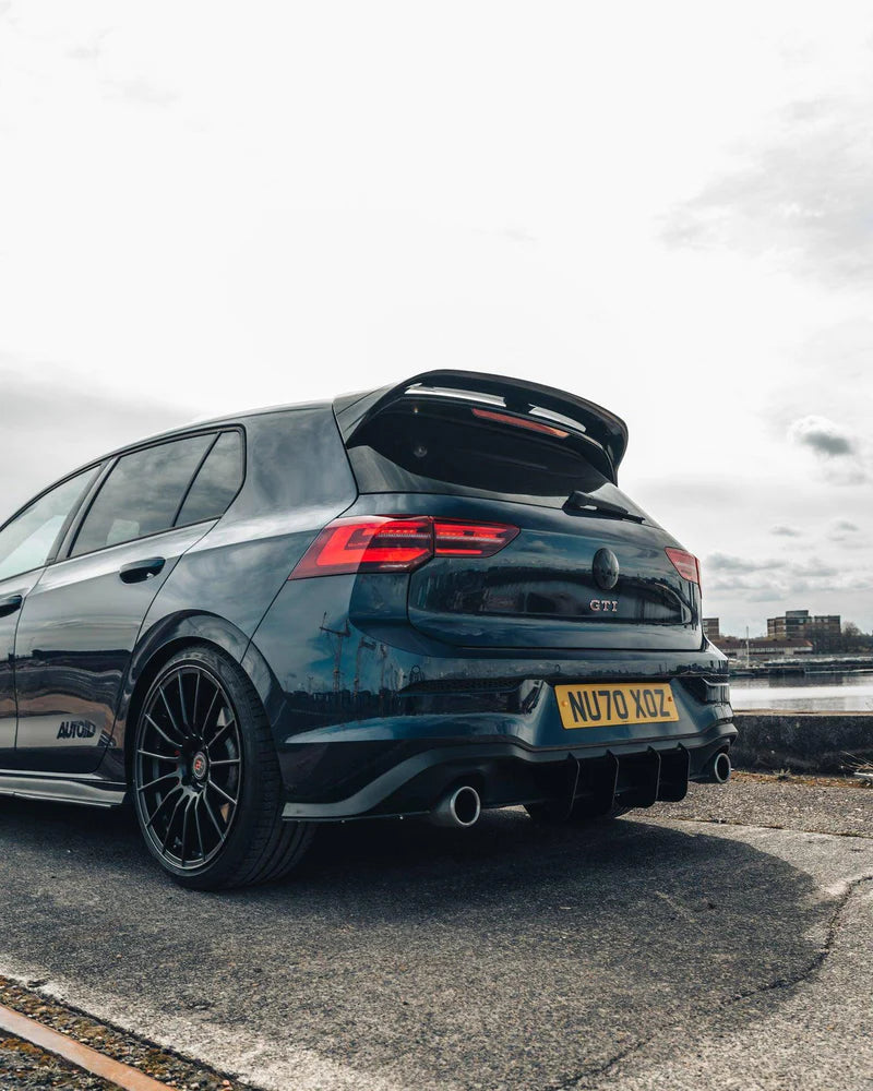 VW GOLF, GOLF GTI & GOLF R MK8 GLOSS BLACK CLUBSPORT REAR SPOILER (2019+)