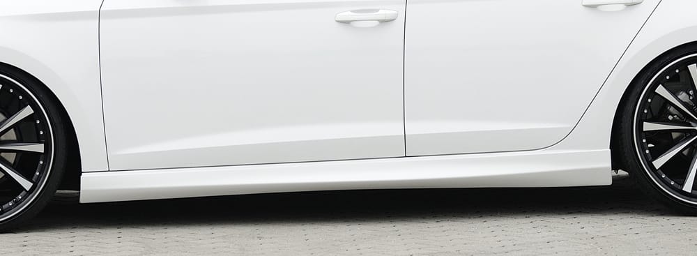 Rieger Seat Mk3 Leon (5F) Cupra/FR Side Skirts 5-Door & ST Models (2012-20) - Satin Black - 00027003+00027004