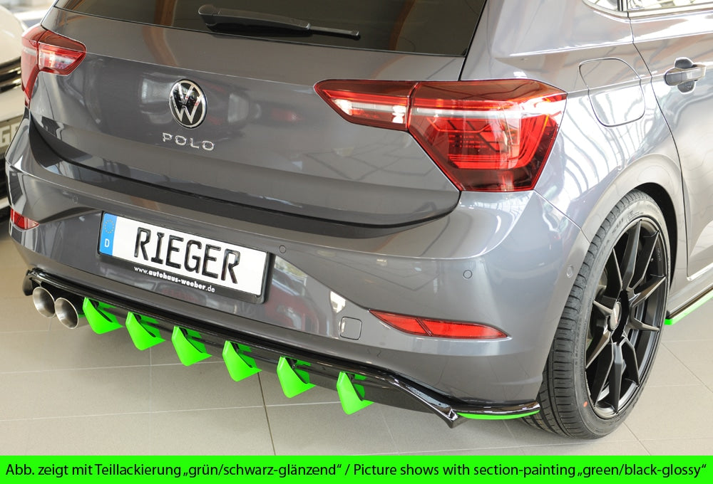 Rieger VW Polo GTI MK6 Pre-Facelift (17-21) Rear Diffuser