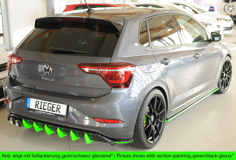 Rieger VW Polo GTI MK6 Pre-Facelift (17-21) Rear Diffuser