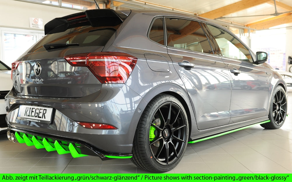 Rieger VW Polo GTI MK6 Pre-Facelift (17-21) Rear Diffuser