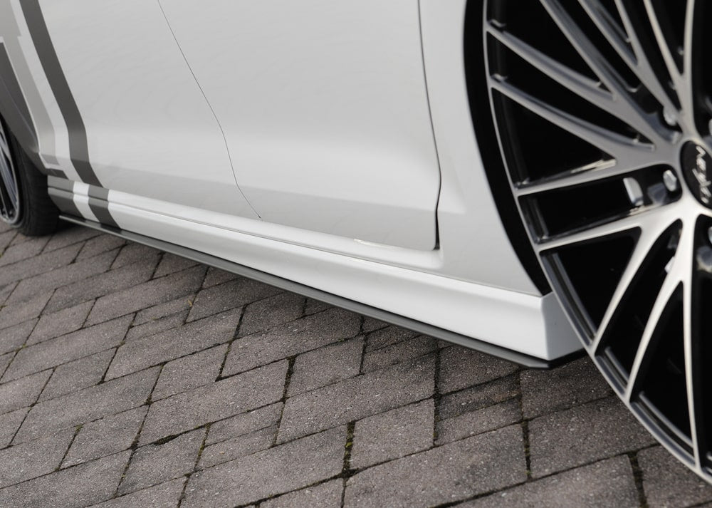 Rieger VW Golf Mk7 ‘R’/R-Line (Pre-facelift 2012-16) Side Skirt Extensions (Pair) - Satin Black - 00059571+00059572