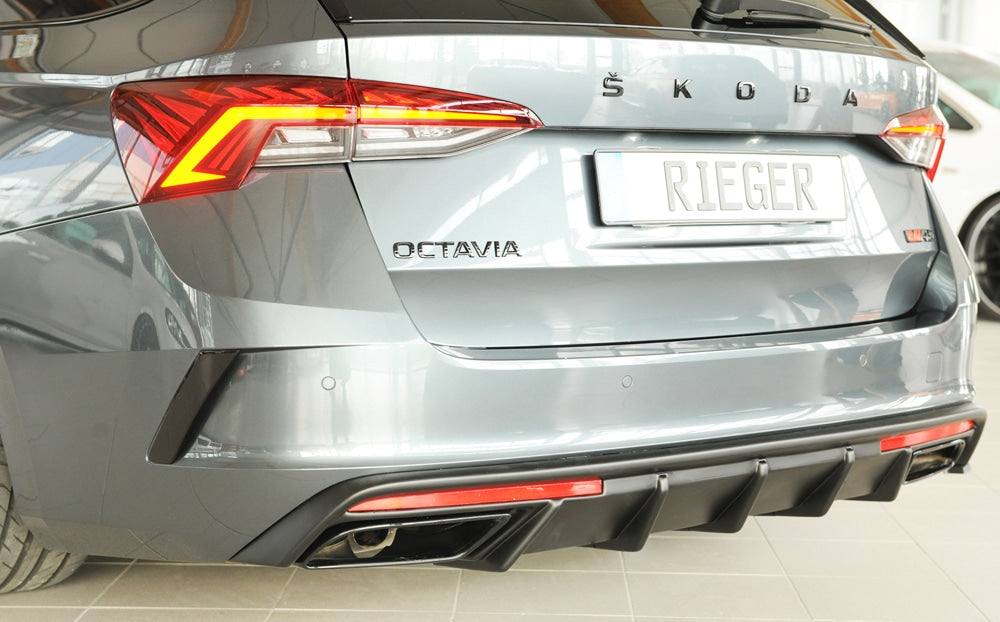 Rieger Skoda Octavia Mk4 vRS Estate Rear Diffuser (2020+)