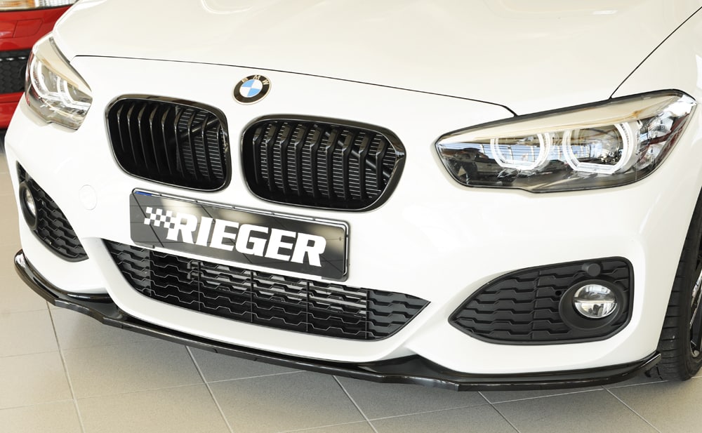 Rieger BMW M135i/M140i (F20/F21) Front Splitter - Gloss Black (2015-2019) - 00088170