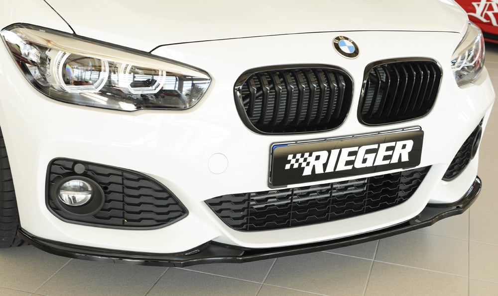 Rieger BMW M135i/M140i (F20/F21) Front Splitter - Gloss Black (2015-2019) - 00088170