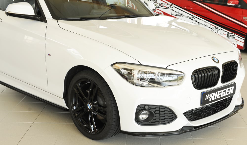 Rieger BMW M135i/M140i (F20/F21) Front Splitter - Gloss Black (2015-2019) - 00088170