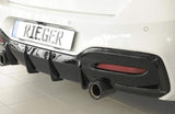 Rieger BMW M135i/M140i (F20/F21) Rear Bumper Diffuser - Gloss Black (2015-2019) - 00088171