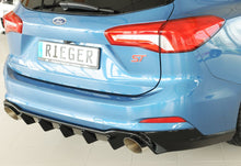 Load image into Gallery viewer, Rieger Ford Focus Mk4 ST Estate Rear Bumper Diffuser - Gloss Black (2018+) - 00088238