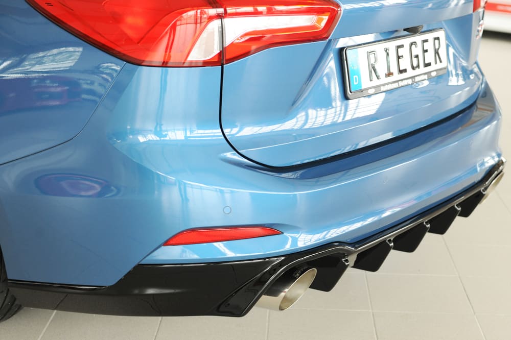 Rieger Ford Focus Mk4 ST Estate Rear Bumper Diffuser - Gloss Black (2018+) - 00088238