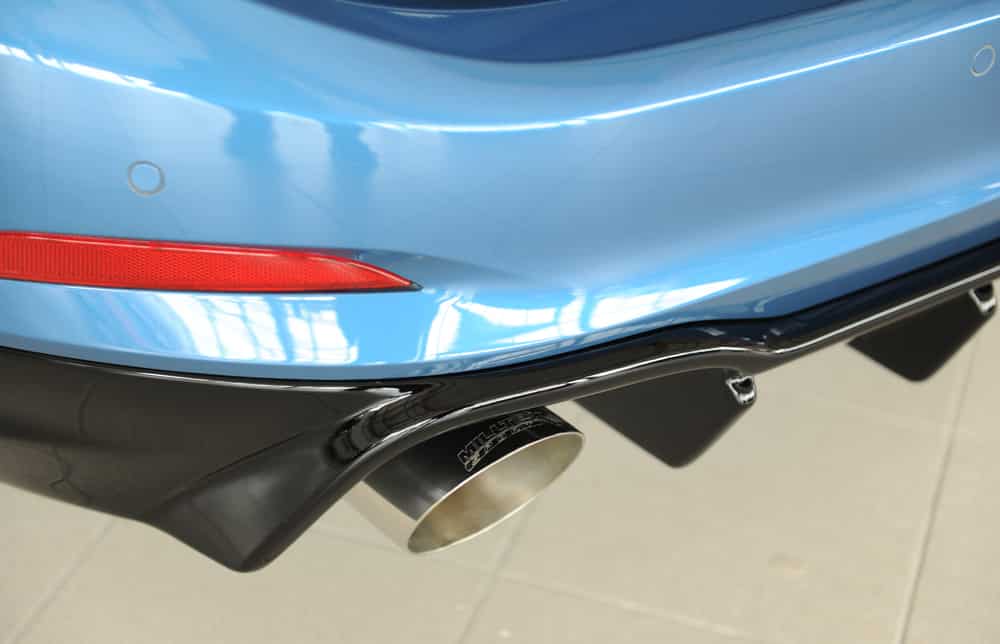 Rieger Ford Focus Mk4 ST Estate Rear Bumper Diffuser - Gloss Black (2018+) - 00088238