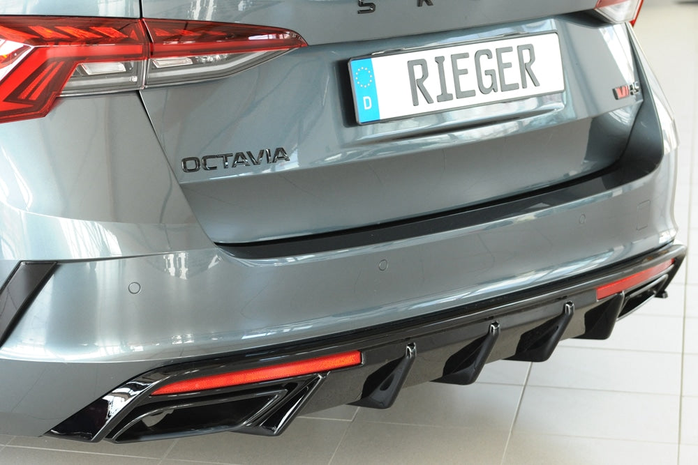 Rieger Skoda Octavia Mk4 vRS Estate Rear Diffuser (2020+)