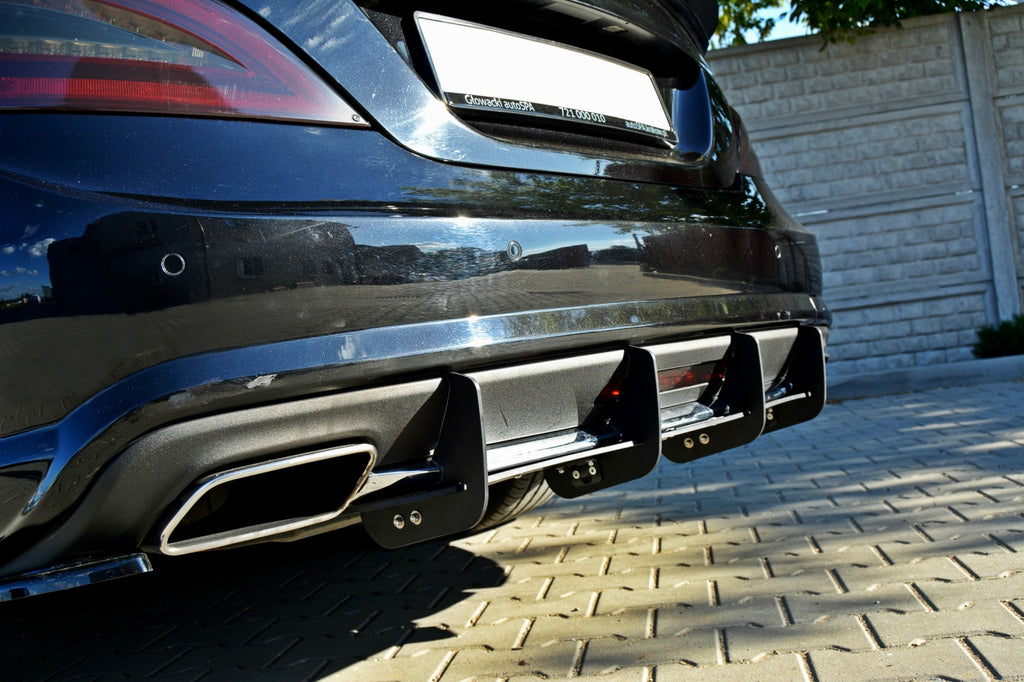 Maxton Design Rear Diffuser Mercedes CLS C218 AMG-Line (2011-2014) - ME-CLS-218-CNC-RS1A