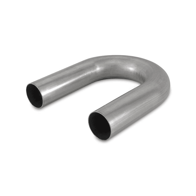 2.5" Natural Stainless Steel 180 Degree Bend