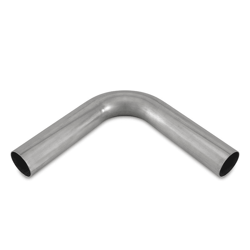 2.5" Natural Stainless Steel 90 Degree Bend