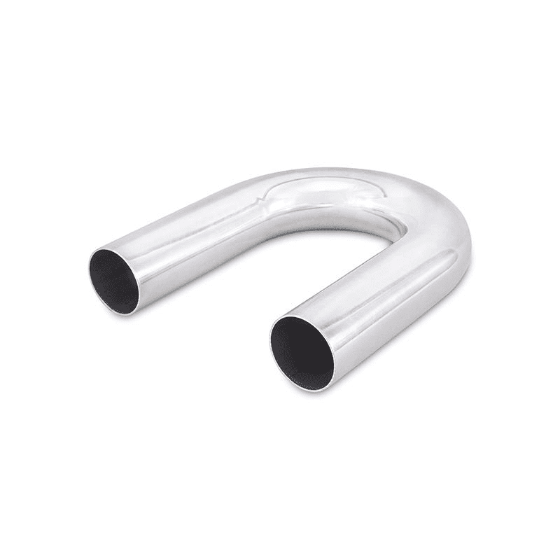 2.5" Polished Aluminum 180 Degree Bend