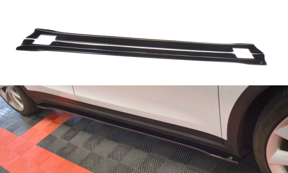 Maxton Design Side Skirts Diffusers V2 Tesla Model X (2015+) - TE-MODELX-SD2