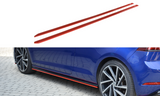 Maxton Design Side Skirts Diffusers V2 Volkswagen Golf Mk7.5 R Facelift (2017+) - VW-GO-7F-R-SD2