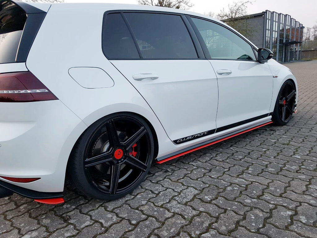 Maxton Design Side Skirts Diffusers Volkswagen Golf Mk7 GTI Clubsport (2016-2017) - VW-GO-7-GTI-CS-SD1