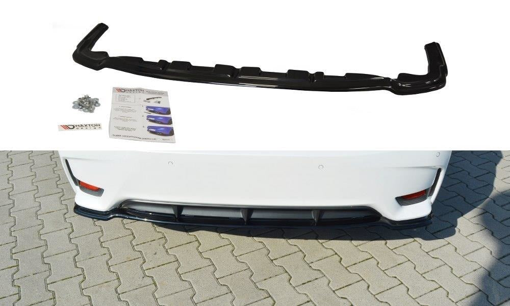 Maxton Design Central Rear Splitter Lexus CT Mk1 Facelift (Without Vertical Bars) (2013-2017) - LE-CT-1F-H-RD1