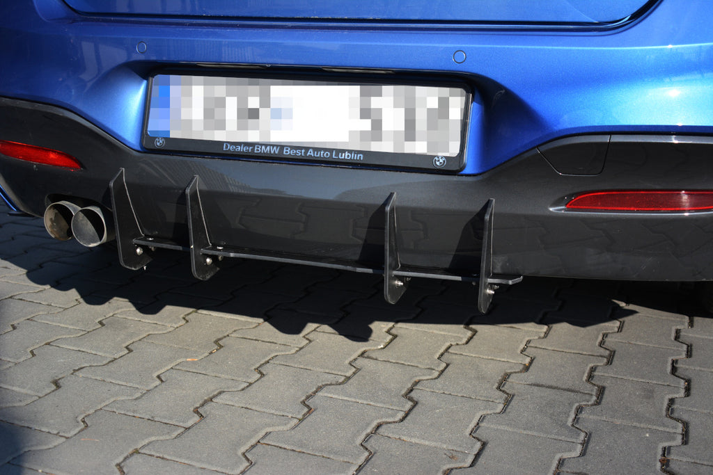 Maxton Design BMW 1-Series F20/F21 Rear Diffuser - M-Power Facelift - BM-1-F20F-M-CNC-RS1A