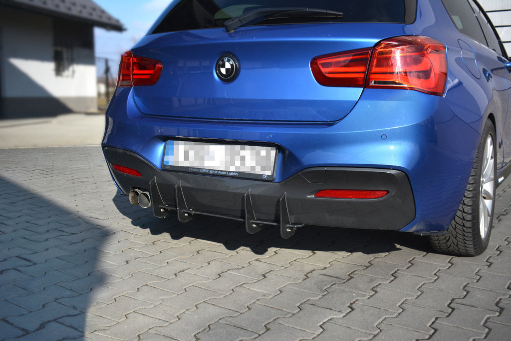 Maxton Design BMW 1-Series F20/F21 Rear Diffuser - M-Power Facelift - BM-1-F20F-M-CNC-RS1A