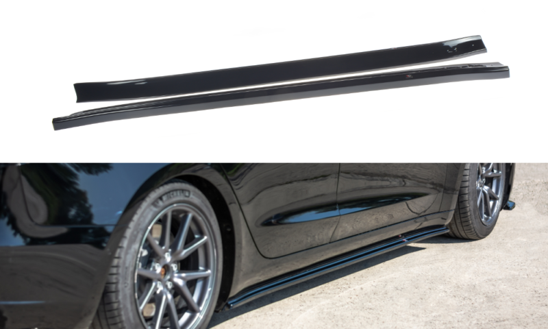 Maxton Design Side Skirts Diffusers Tesla Model 3 (2017+) – TE-MODEL3-1-SD1