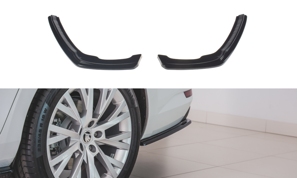 Maxton Design Rear Side Splitters Skoda Superb Mk3 FL (2019+) - SK-SU-3F-RSD1