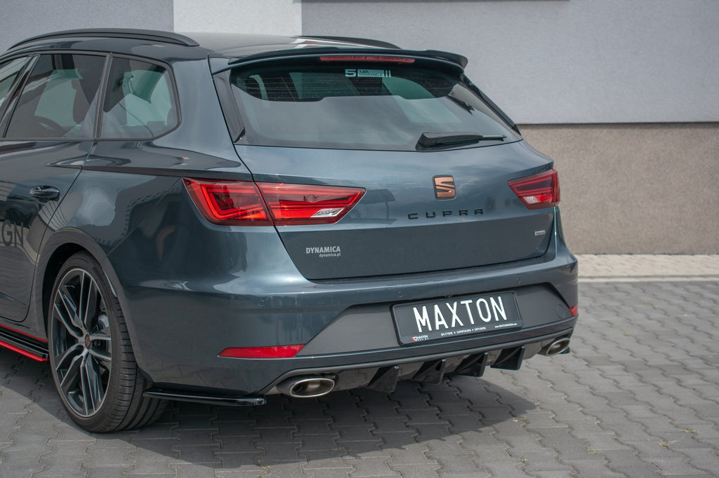 Maxton Design Rear Side Splitters Seat Leon Mk 3.5 Cupra ST (2017+) - SE-LE-3F-CU-ST-RSD1