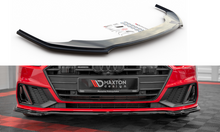 Load image into Gallery viewer, Maxton Design Front Splitter V.1 Audi A7 C8 S-Line (2017+) – AU-A7-C8-SLINE-FD1