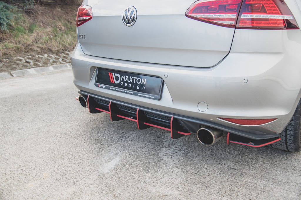 Maxton Design Racing Rear Diffuser V.1 VW Golf Mk 7 GTI 2013-2016 – VWGO7GTICNC-RS1