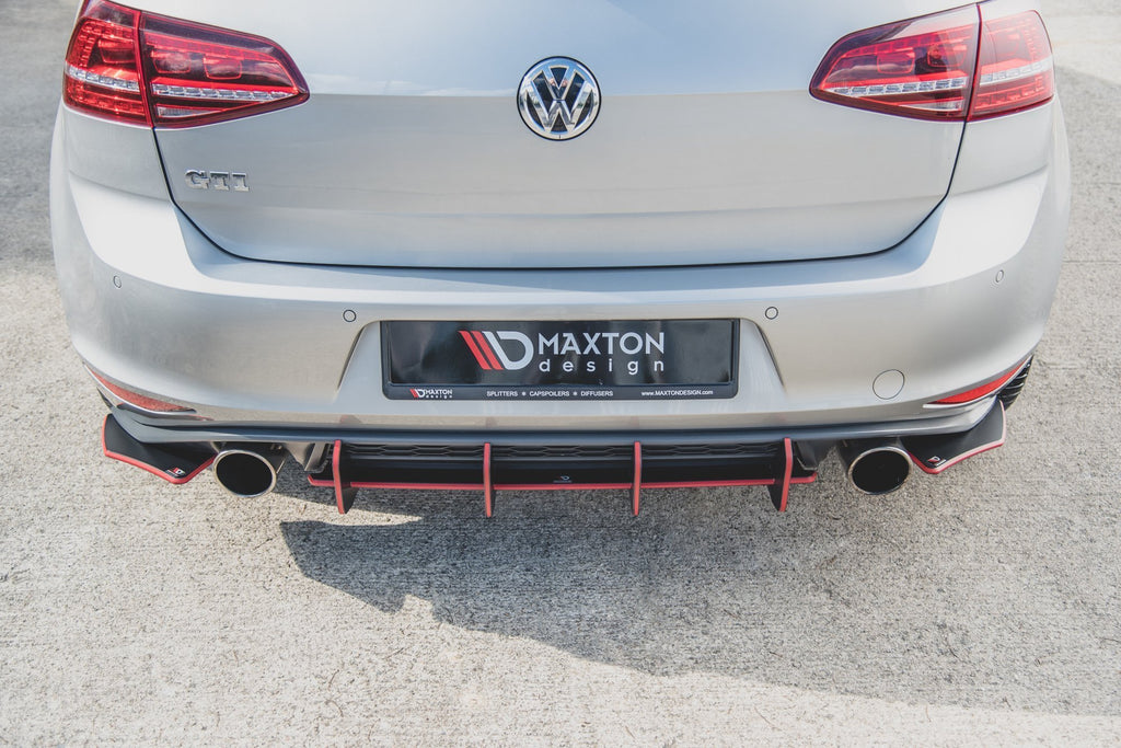 Maxton Design Racing Rear Side Splitters V.2 VW Golf Mk 7 GTI 2013-2016 - VWGO7GTICNC-RSD2