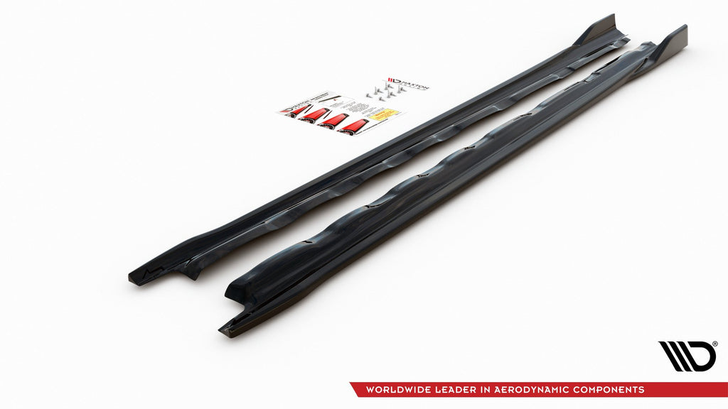 Maxton Design Side Skirts Diffusers V2 VW Golf Mk8 (2020-) - VW-GO-8-SD2