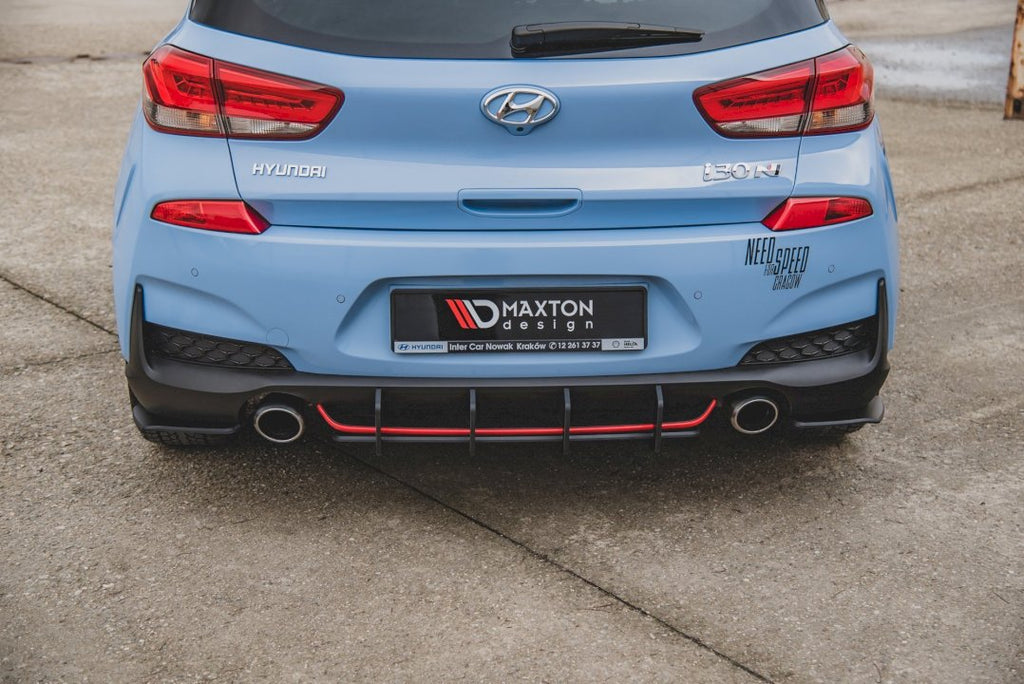 Maxton Design Racing Rear Diffuser V2 Hyundai I30 N Mk3 Hatchback (2017-) - HYI303NCNC-RS3A