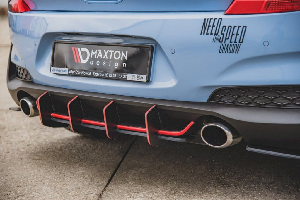 Maxton Design Racing Rear Diffuser V2 Hyundai I30 N Mk3 Hatchback (2017-) - HYI303NCNC-RS3A