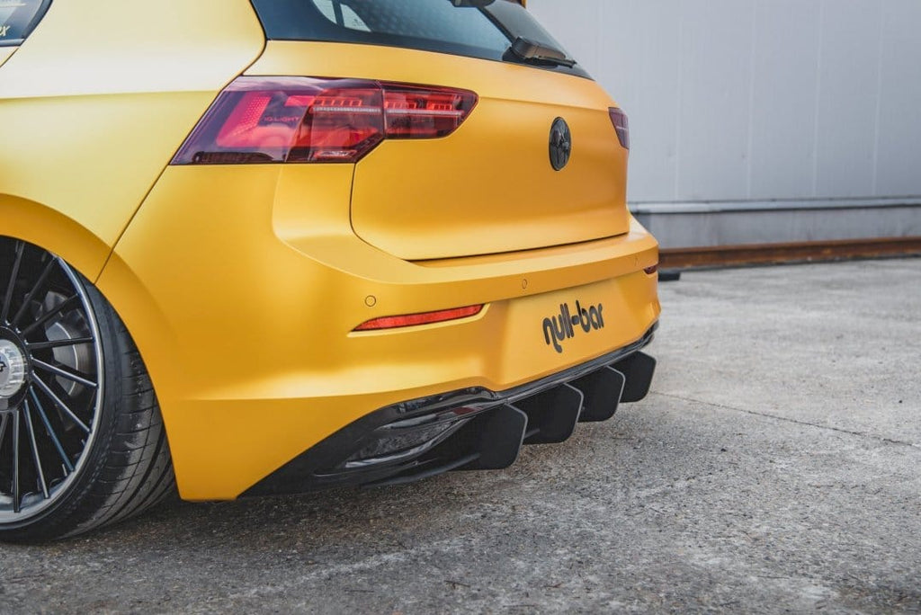 Maxton Design Racing Rear Diffuser V.2 VW Golf Mk8 (2020-) - VWGO8CNC-RS2