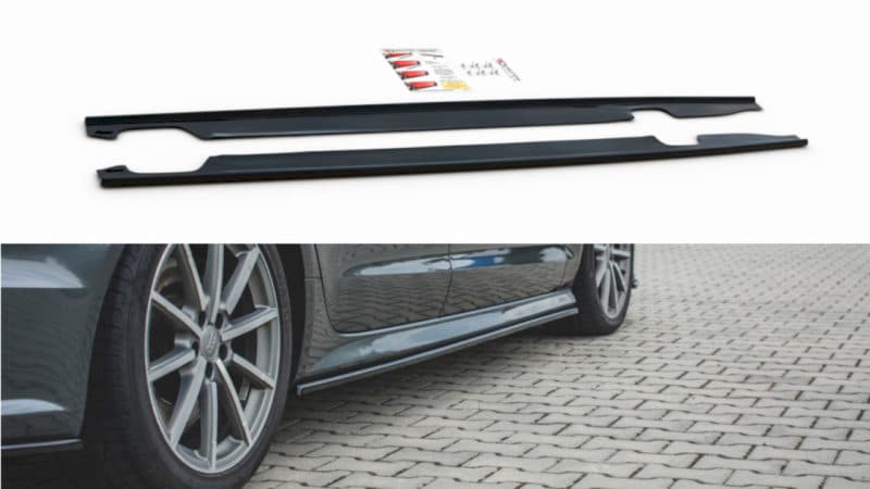 Maxton Design Side Skirt Diffusers Audi S6/ A6 S-Line C7 Facelift – AU-S6-C7F-SD1