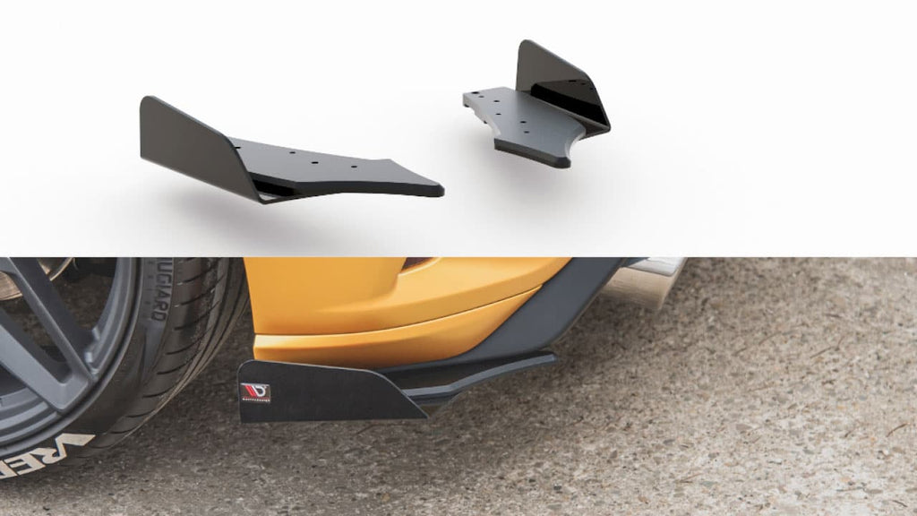 Maxton Design Racing Rear Side Splitters (+Flaps) Ford Focus ST Mk4 (2019-) - FOFO4STCNC-RSD1B+RSF1A