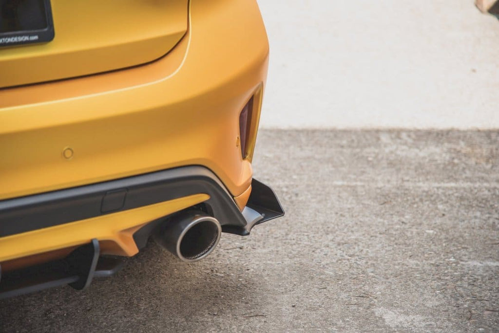 Maxton Design Racing Rear Side Splitters (+Flaps) Ford Focus ST Mk4 (2019-) - FOFO4STCNC-RSD1B+RSF1A