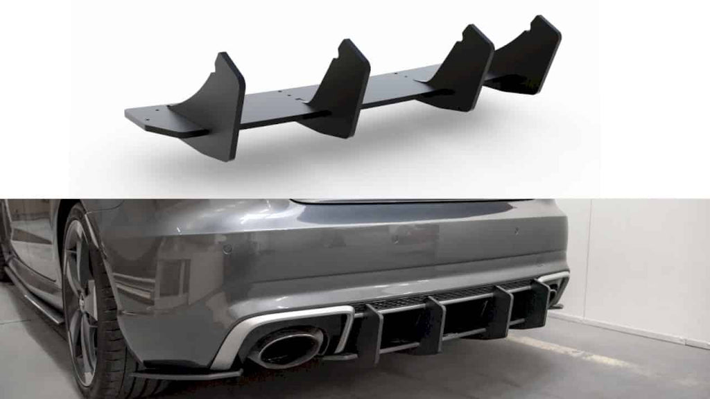 Maxton Racing Rear Diffuser V2 Audi RS3 8V Sportback (2015-2016) - AURS38VCNC-RS4