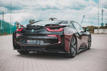 Load image into Gallery viewer, Maxton Design Central Rear Splitter (W/Vertical Bars) BMW i8 (2014-2020) – BM-i8-1-RD1+RD2