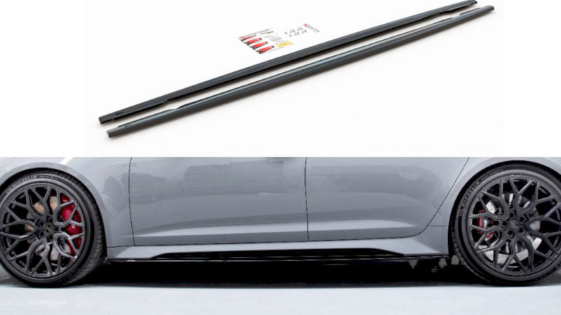 Maxton Design Side Skirts Splitters V2 Audi RS6 C8 (2020+) – AU-RS6-C8-SD2