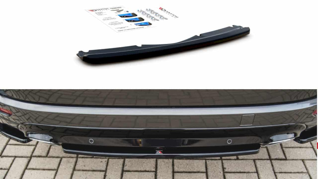 Maxton Design Central Rear Splitter Ford S-Max Vignale Mk 2 Facelift (2019+) - FO-SMAX-2F-VG-RD1