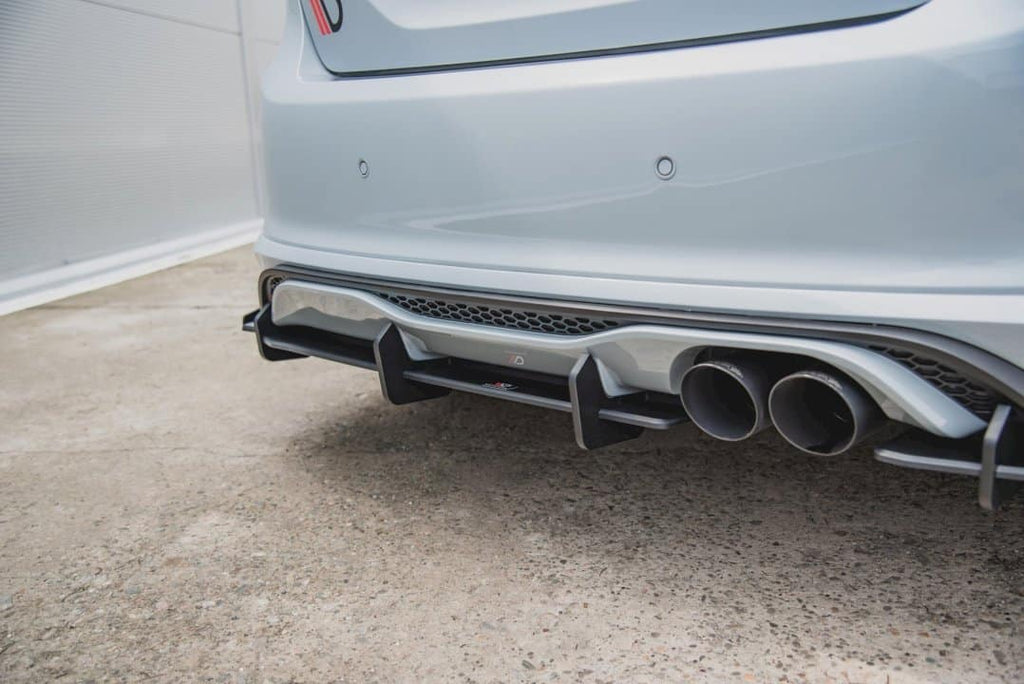 Maxton Design Rear Diffuser (+ Flaps) Ford Fiesta Mk 8 ST (2018+) - FOFI8STCNC-RS1B+RSF1