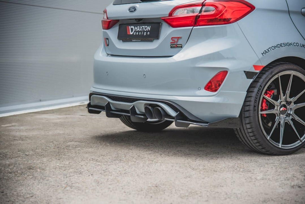 Maxton Design Rear Diffuser (+ Flaps) Ford Fiesta Mk 8 ST (2018+) - FOFI8STCNC-RS1B+RSF1