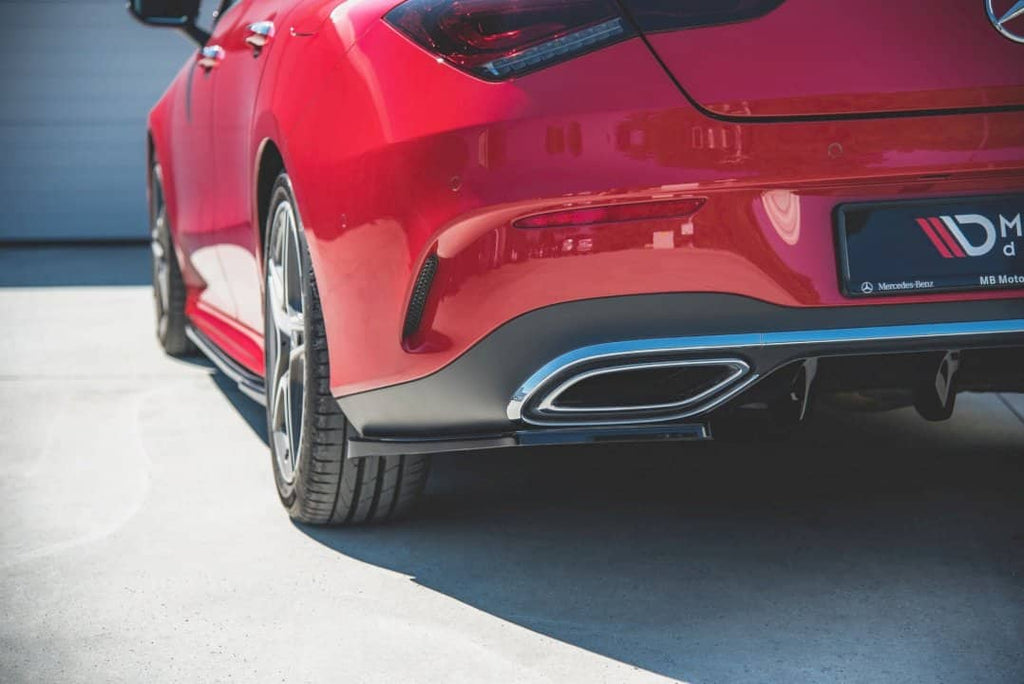 Maxton Design Rear Side Splitters Mercedes CLA Shooting Brake AMG-Line X118 (2019+) - ME-CLA-118-AMGLINE-ES-RSD1