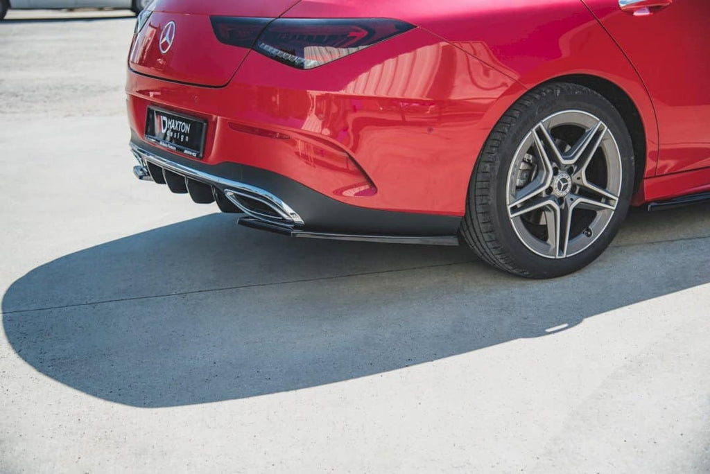 Maxton Design Rear Side Splitters Mercedes CLA Shooting Brake AMG-Line X118 (2019+) - ME-CLA-118-AMGLINE-ES-RSD1