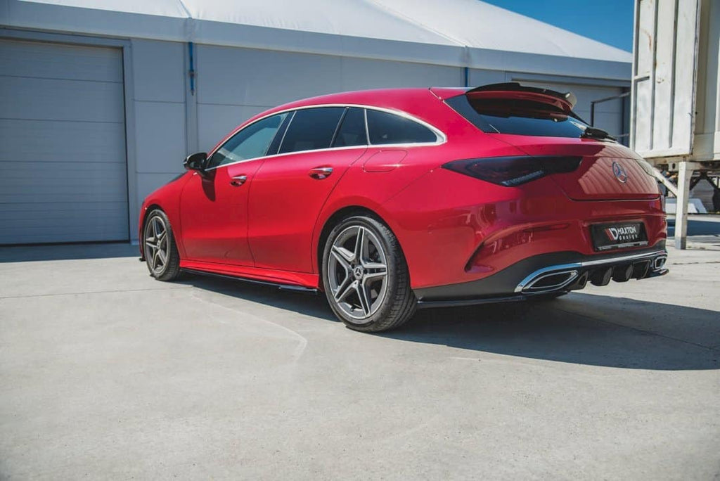 Maxton Design Rear Side Splitters Mercedes CLA Shooting Brake AMG-Line X118 (2019+) - ME-CLA-118-AMGLINE-ES-RSD1