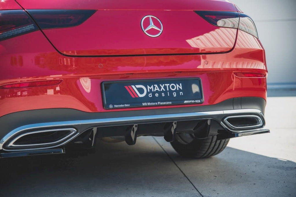 Maxton Design Rear Valance Mercedes CLA Shooting Brake AMG-Line (X-118) (2019+) - ME-CLA-118-AMGLINE-ES-RS1