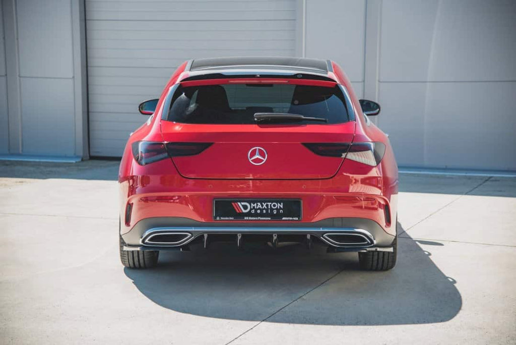 Maxton Design Rear Valance Mercedes CLA Shooting Brake AMG-Line (X-118) (2019+) - ME-CLA-118-AMGLINE-ES-RS1